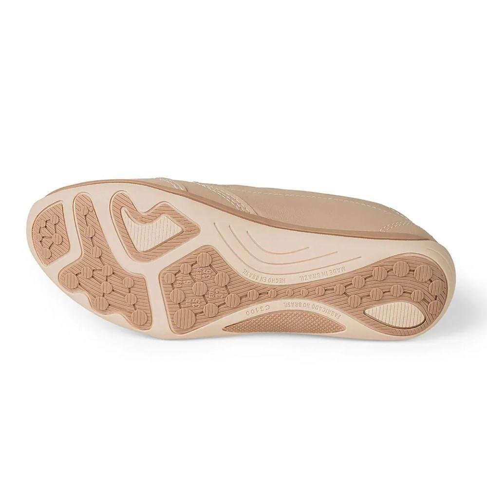 Tênis Slip On Feminino Kolosh Amiata Calce Fácil Bege 6