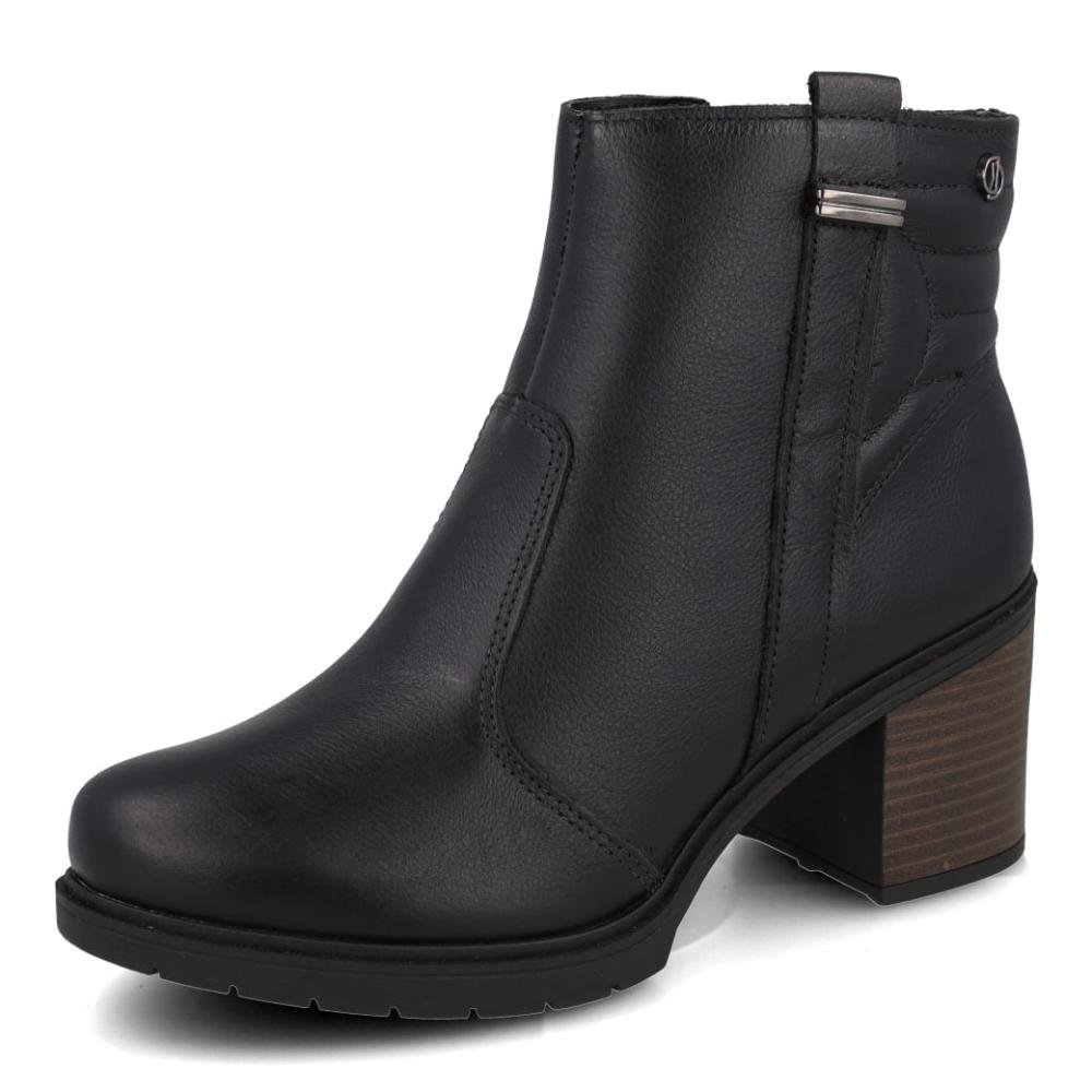 Bota Cano Curto Feminina Dakota Modern Couro Preto 3