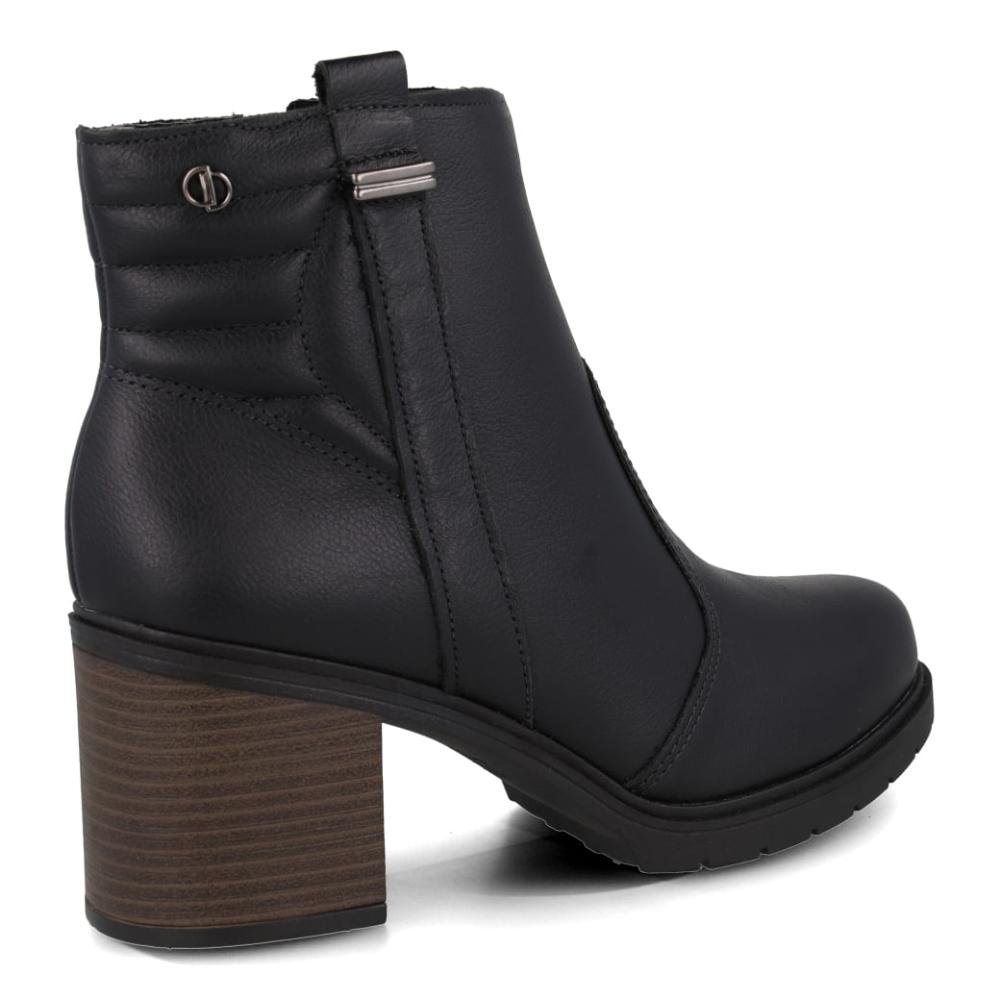 Bota Cano Curto Feminina Dakota Modern Couro Preto 5