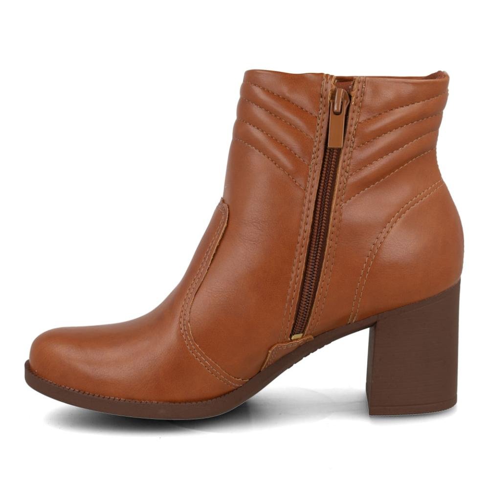 Bota Cano Curto Feminina Dakota Vertuo Marrom 3