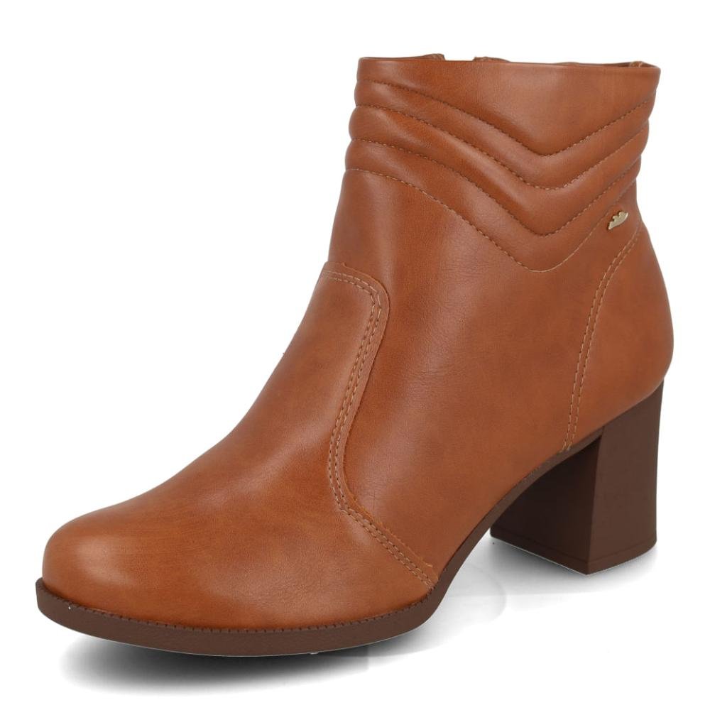 Bota Cano Curto Feminina Dakota Vertuo Marrom 4