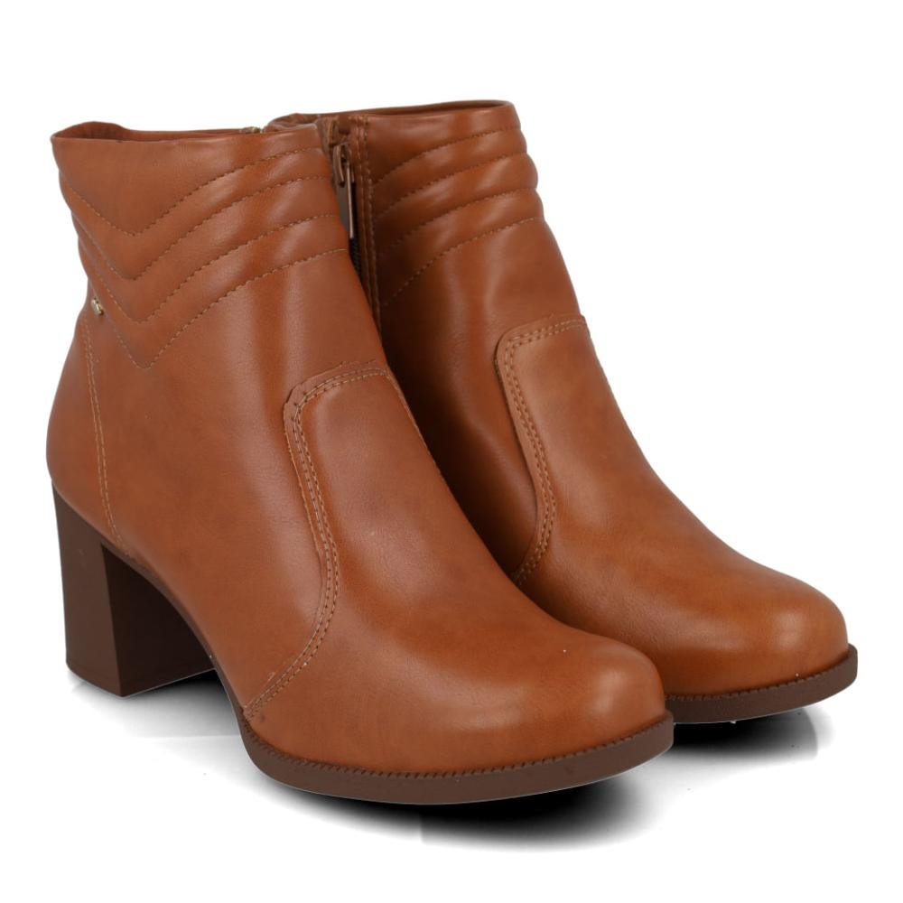 Bota Cano Curto Feminina Dakota Vertuo Marrom 5
