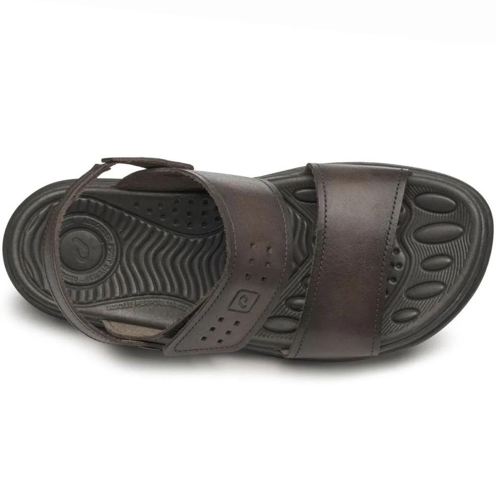 Sandália Pegada Wave Couro Masculina Marrom 3