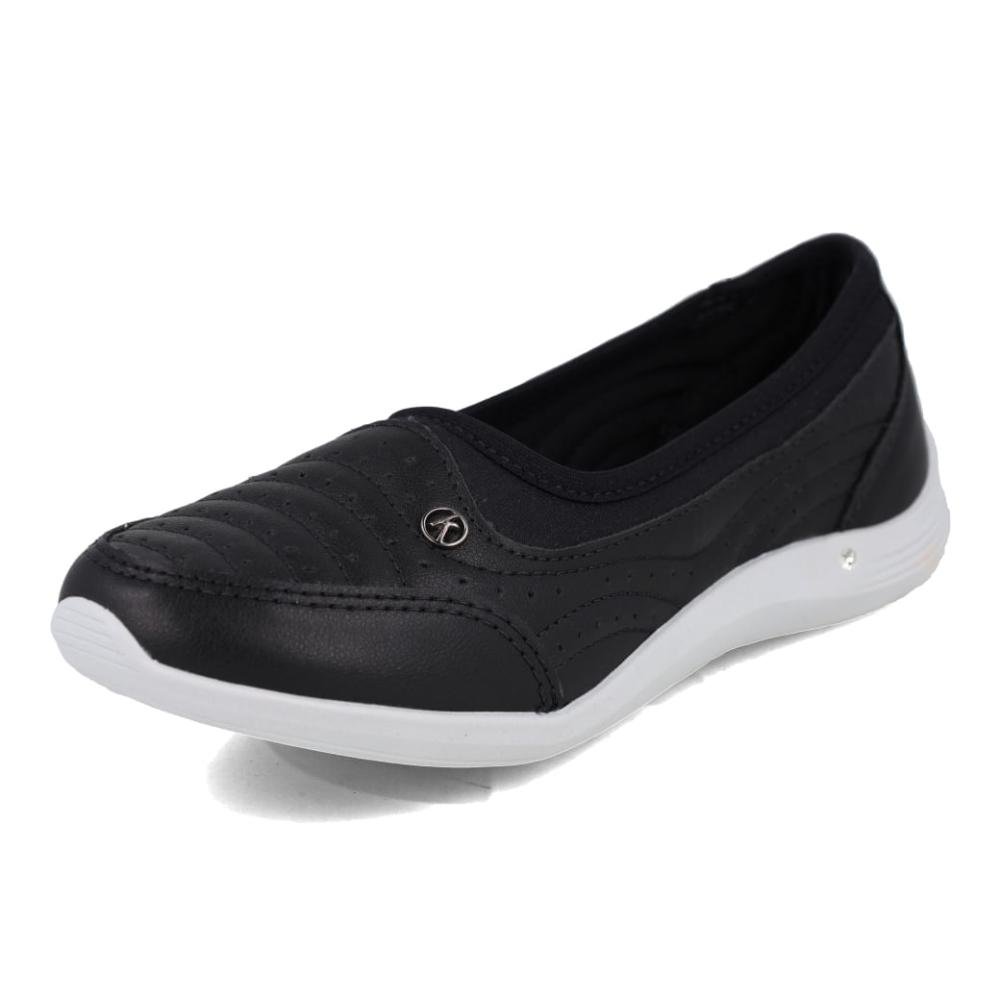 Tênis Slip On Feminino Kolosh Almeria Calce Fácil Preto 6