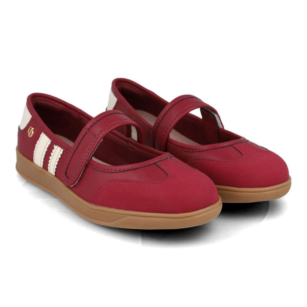 Sapatilha Esportiva Feminina Dakota Nobuck Vermelho 6
