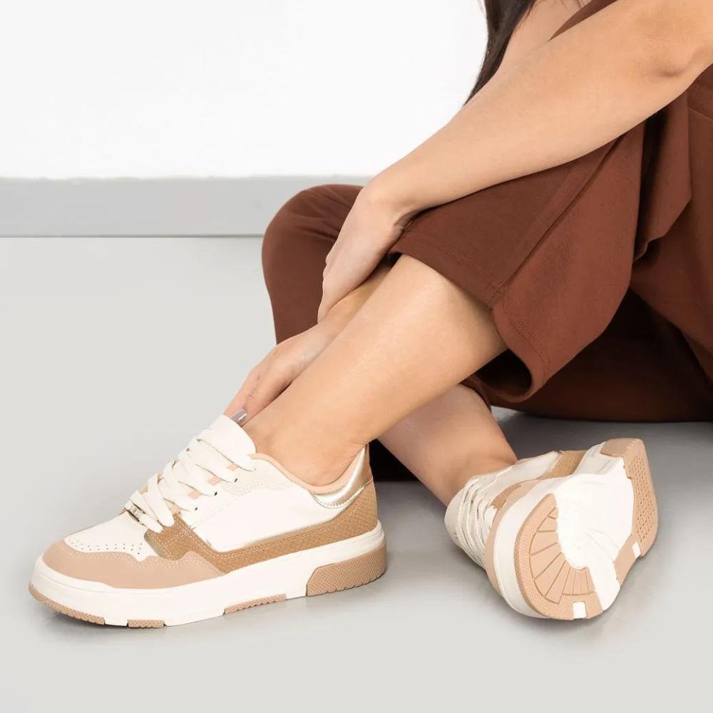 Tênis Vizzano Textura Croco Feminino Casual