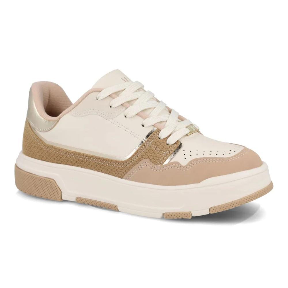 Tênis Vizzano Textura Croco Feminino Casual Branco 3