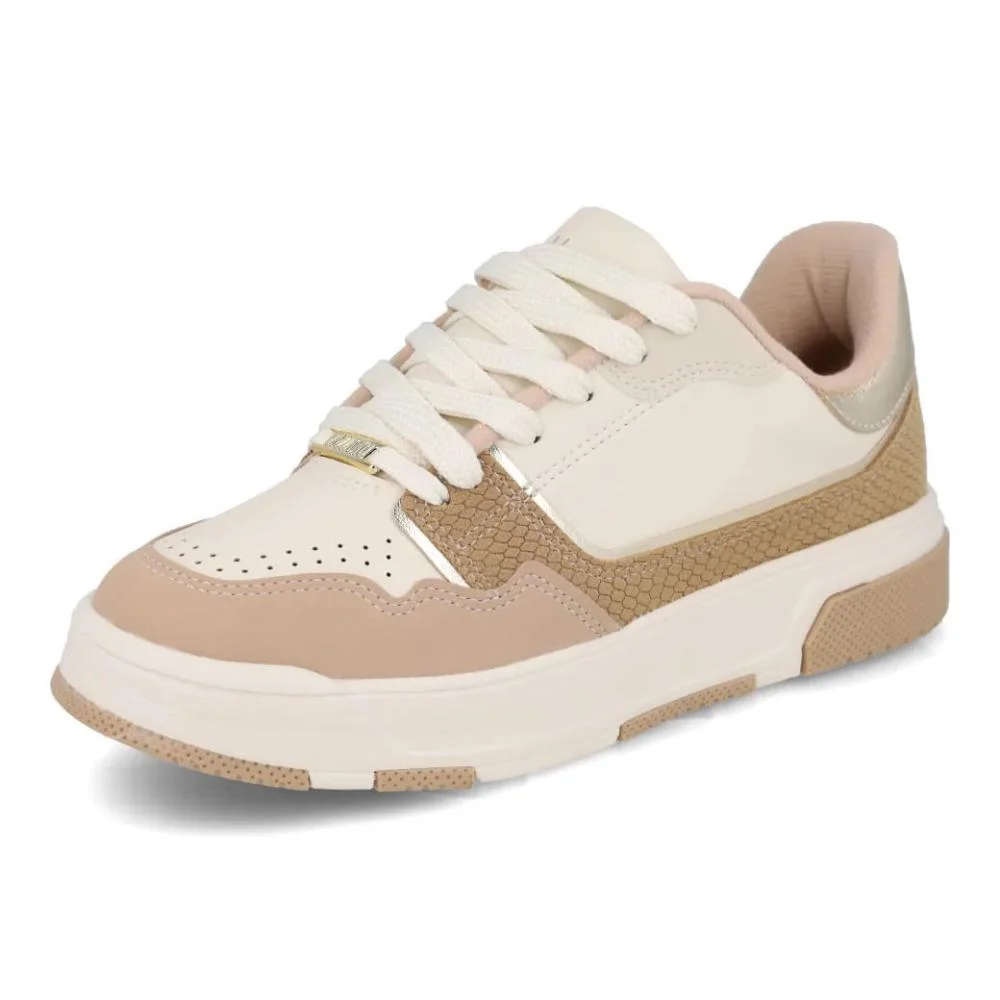Tênis Vizzano Textura Croco Feminino Casual Branco 4