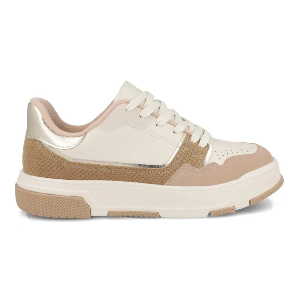 Tênis Vizzano Textura Croco Feminino Casual Branco 5