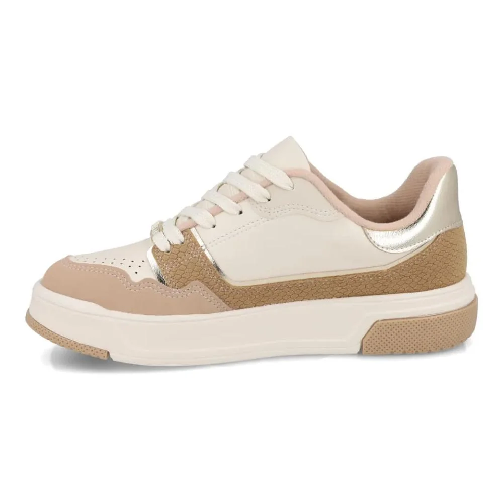 Tênis Vizzano Textura Croco Feminino Casual Branco 6