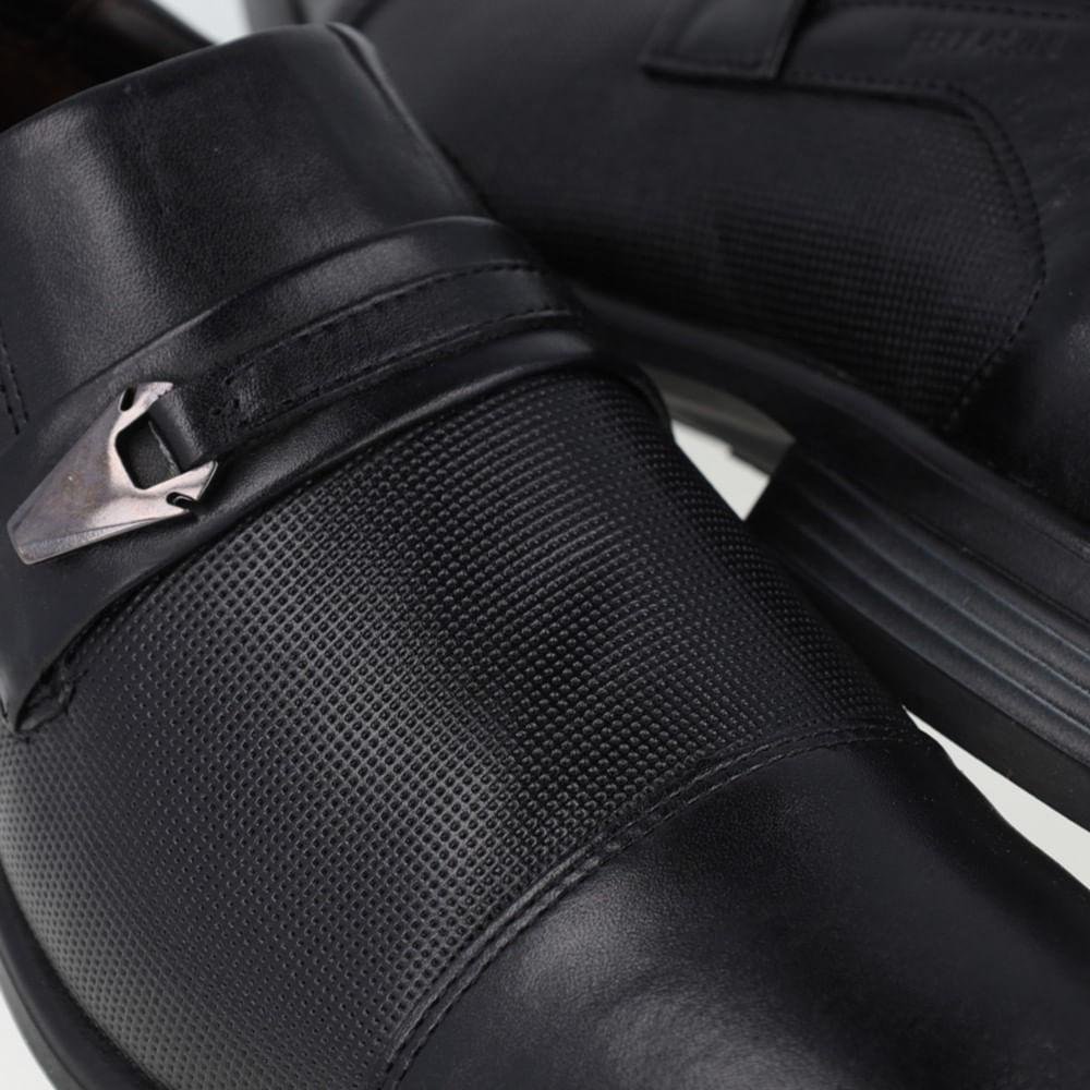Sapato Social Masculino Ferracini Melnik Couro Preto 5