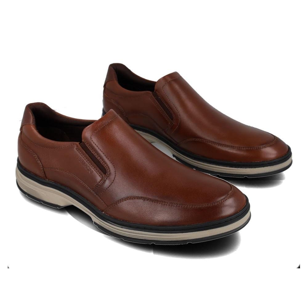 Sapato Ferracini Couro Masculino Marrom 6