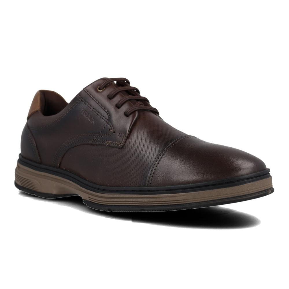 Sapato Casual Masculino Ferracini Classic Couro Marrom 2