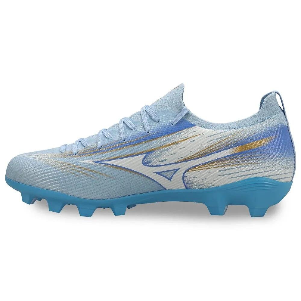 Chuteira Mizuno Alpha Club MD Masculina Campo Azul 2