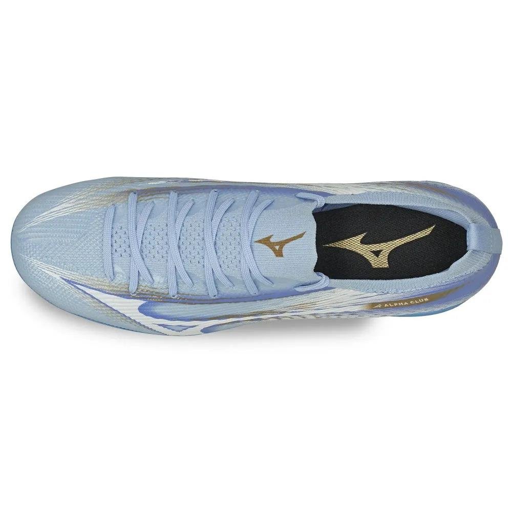 Chuteira Mizuno Alpha Club MD Masculina Campo Azul 3