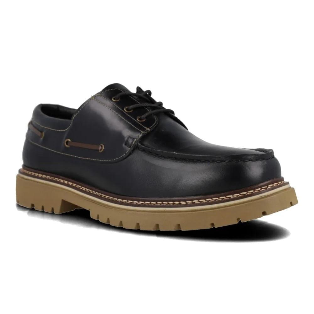 Mocassim Tratorado Masculino Ferracini Sider Couro Preto 2