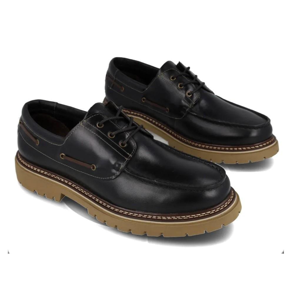 Mocassim Tratorado Masculino Ferracini Sider Couro Preto 6