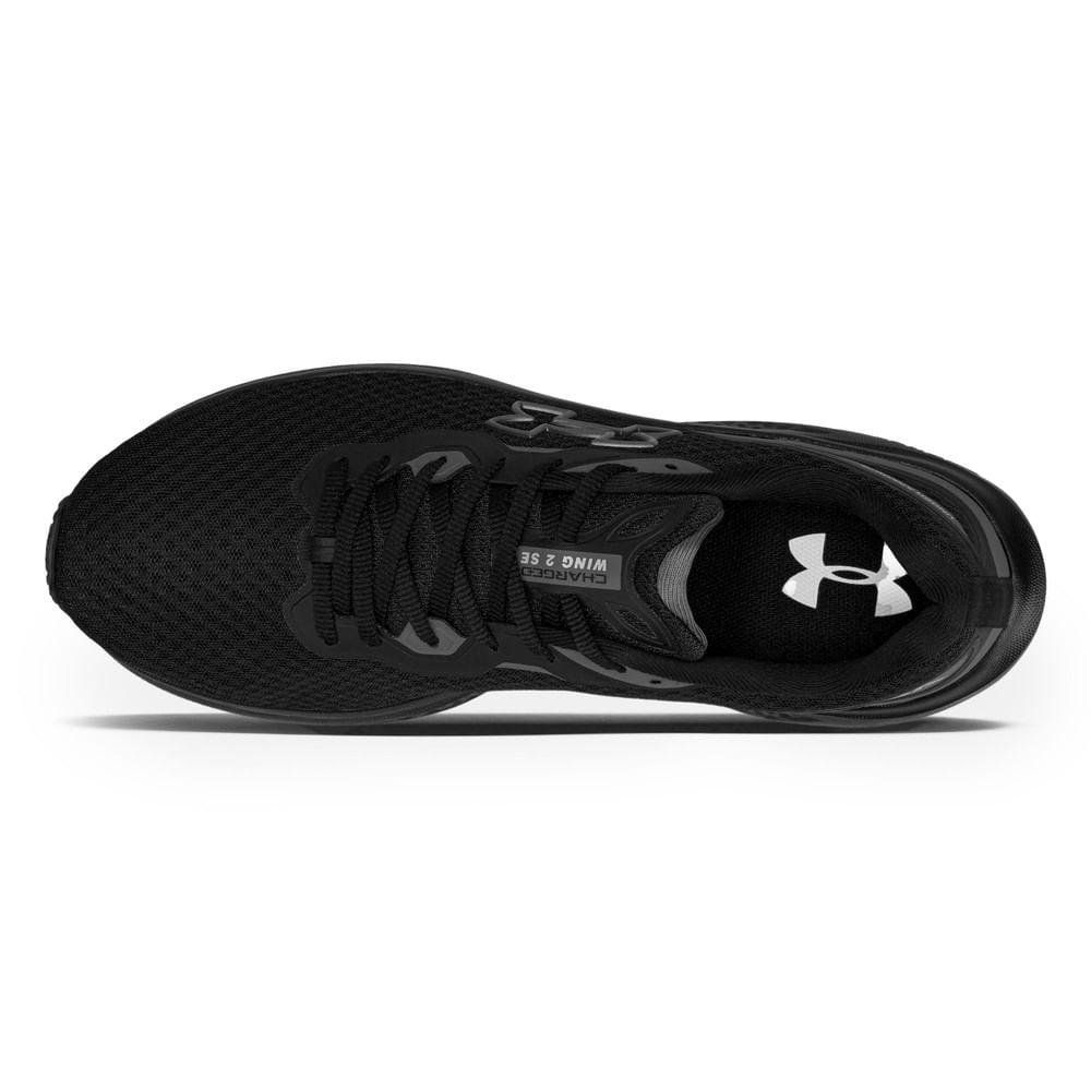 Under Armour Charged Wing 2 SE Tênis Corrida Unissex Preto 4