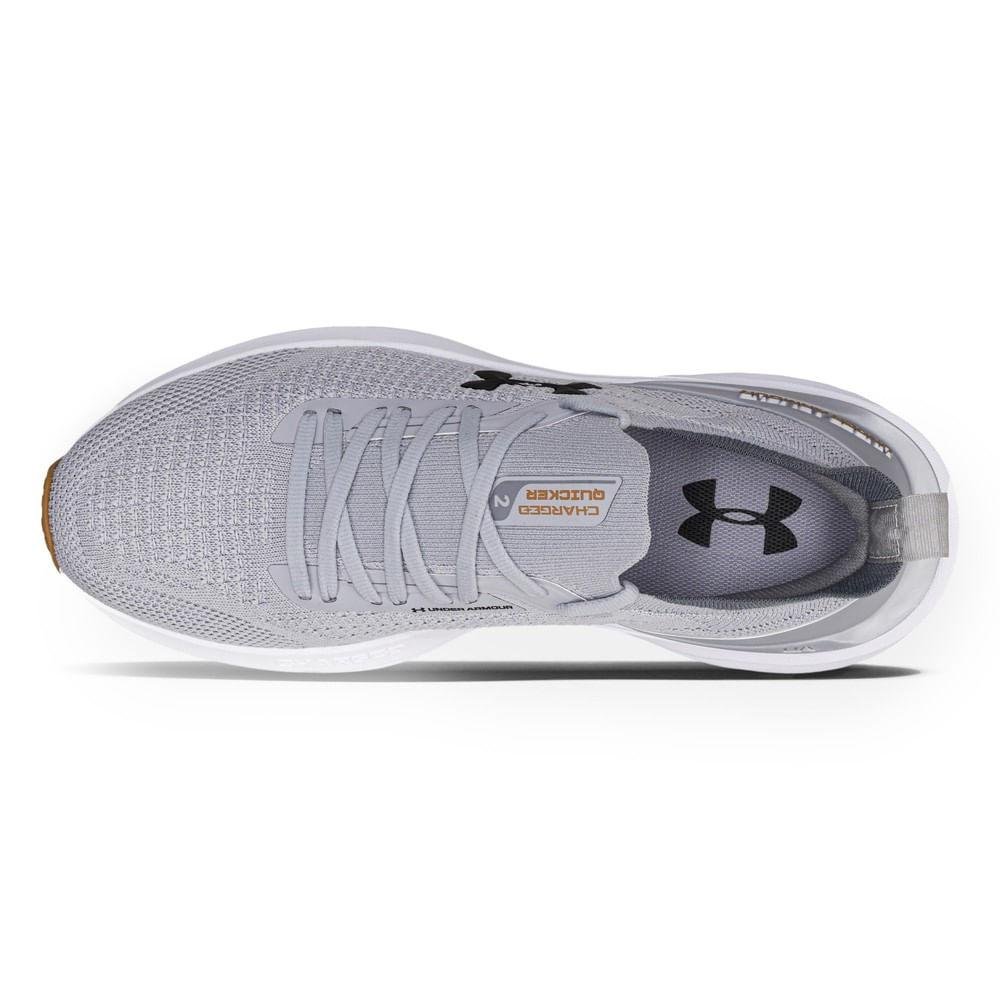 Tênis de Corrida Unissex Under Armour Charged Quicker 2 Cinza 3