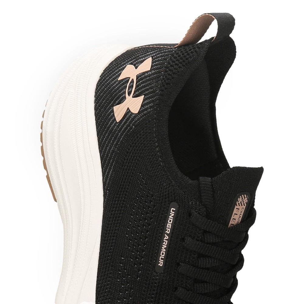 Under Armour Charged Fleek Tênis Corrida Feminino Preto 3