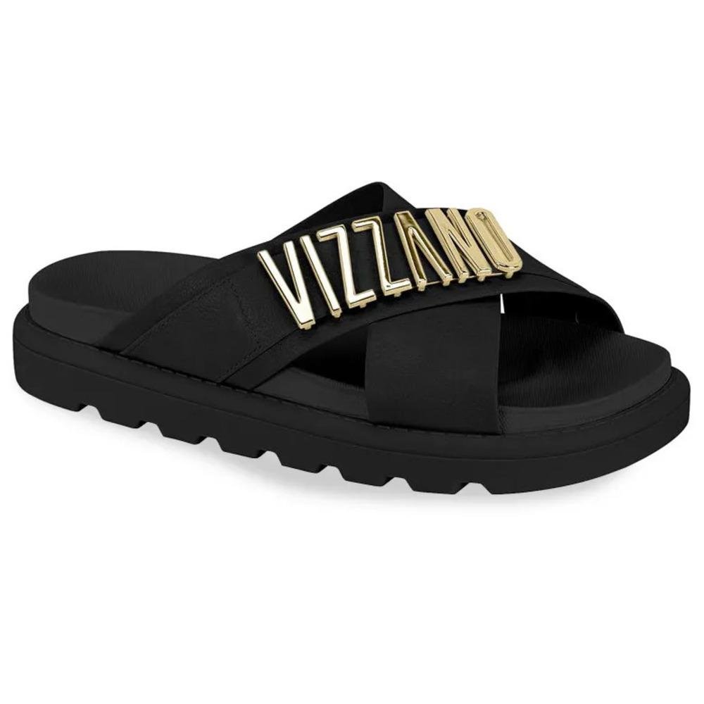 Papete Slide Vizzano Tiras Cross Feminina