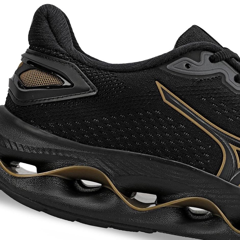 Tenis Mizuno Wave Legend 5 Corrida Masculino Preto 3