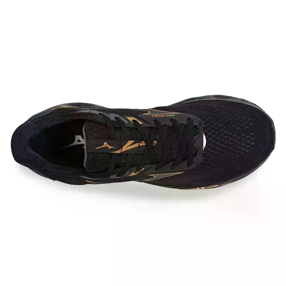 Tenis Mizuno Wave Legend 5 Corrida Masculino Preto 4