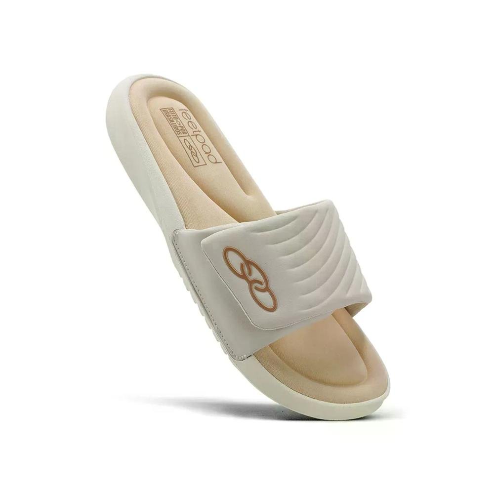 Chinelo Slide Olympikus Melbourne 2 Feminino Bege 3