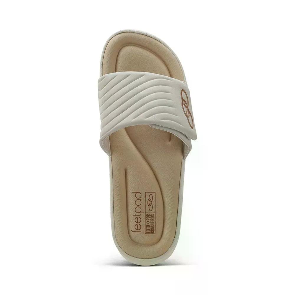 Chinelo Slide Olympikus Melbourne 2 Feminino Bege 5