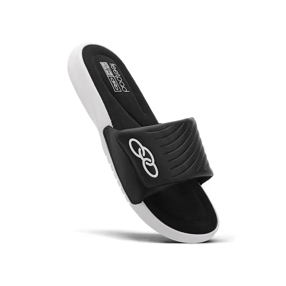 Chinelo Slide Olympikus Melbourne 2 Masculino Preto/Branco 3