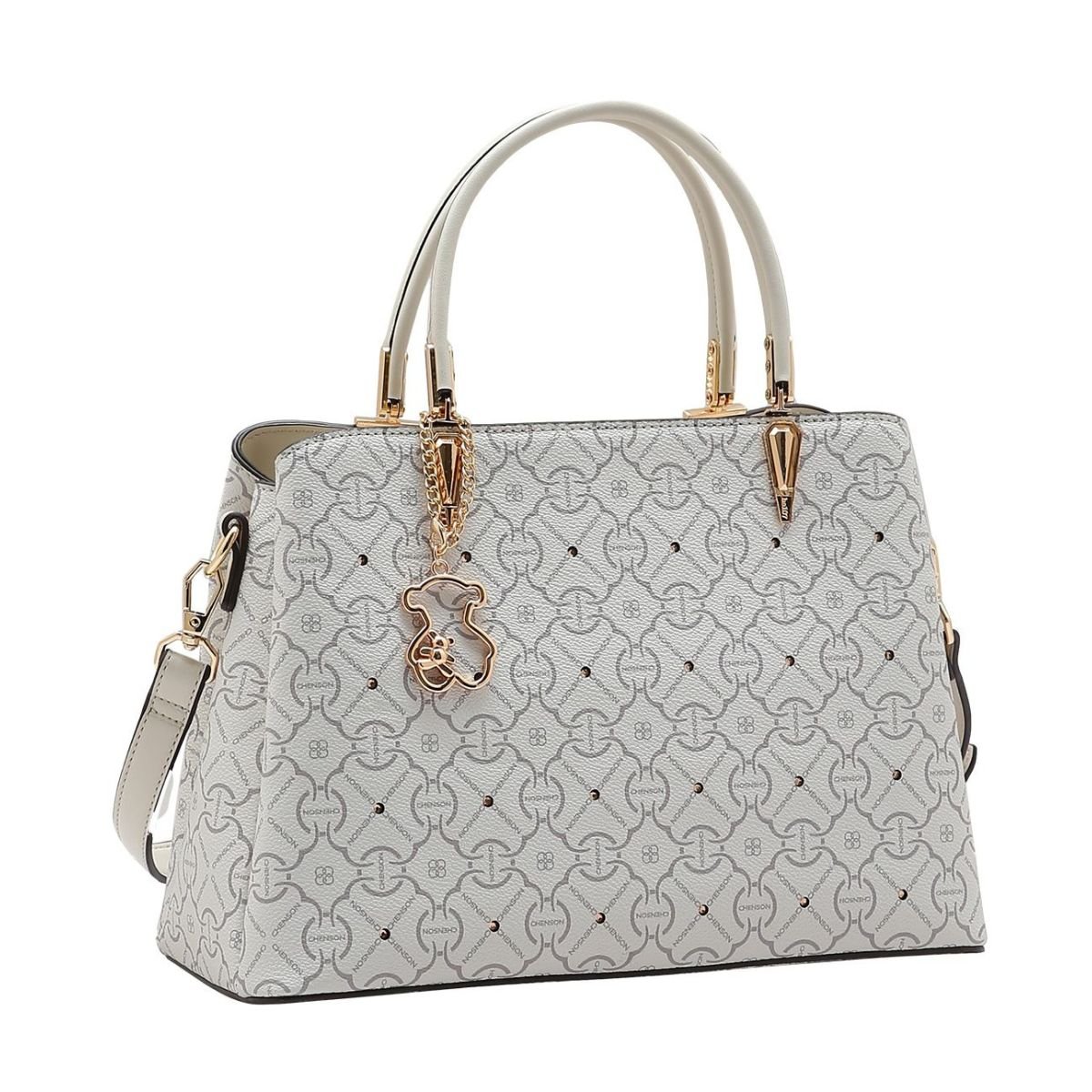 Bolsa Casual Feminina Chenson Classic Cristal 3485354 Off White