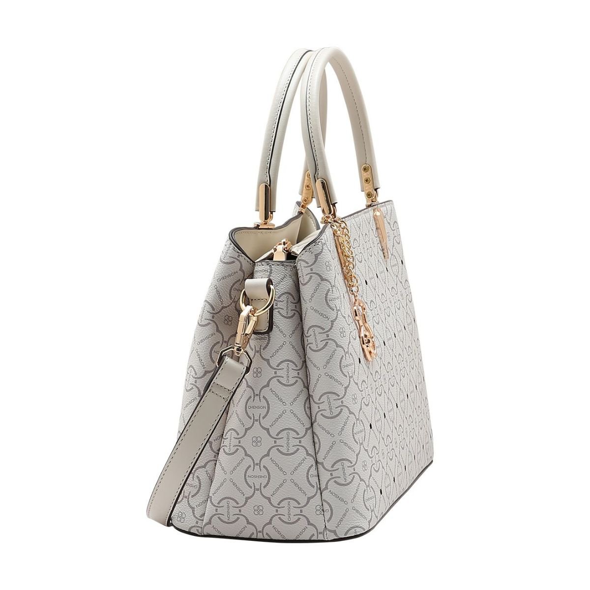 Bolsa Casual Feminina Chenson Classic Cristal 3485354 Off White Off White 2