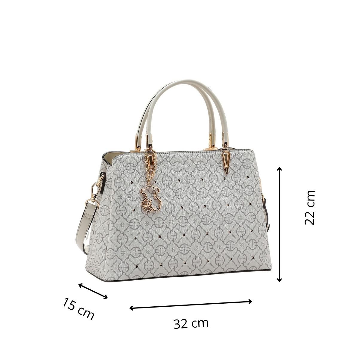 Bolsa Casual Feminina Chenson Classic Cristal 3485354 Off White Off White 4