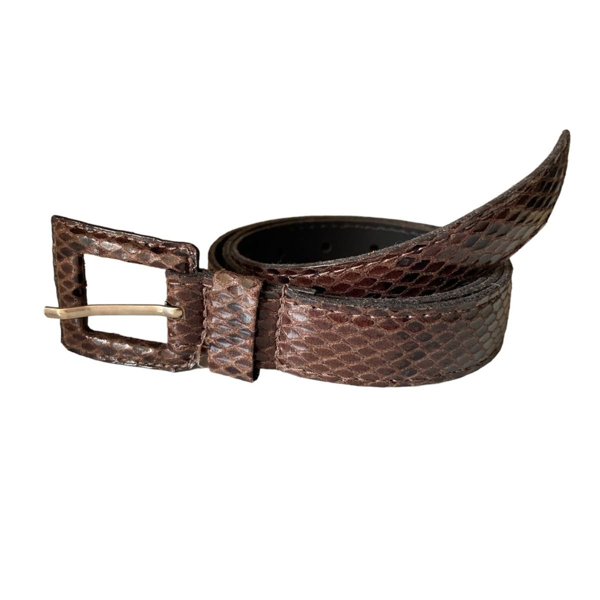 Cinto Feminino Fino Casual Cobra Café