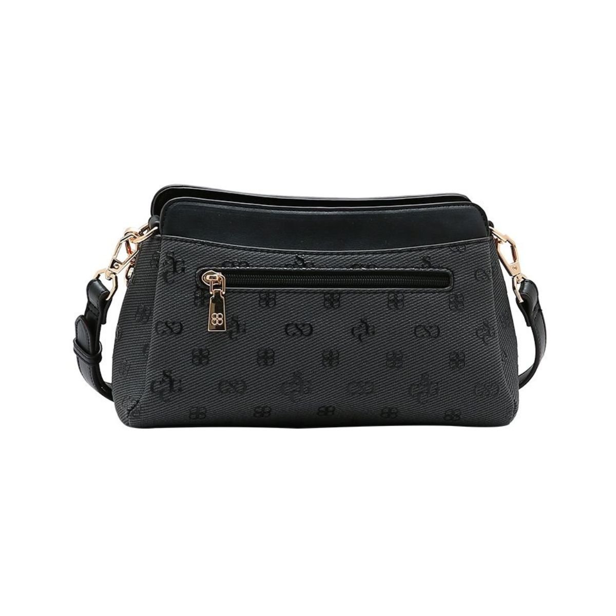 Bolsa Feminina Chenson Monograma Atemporal 3485416 Preto Preto 3
