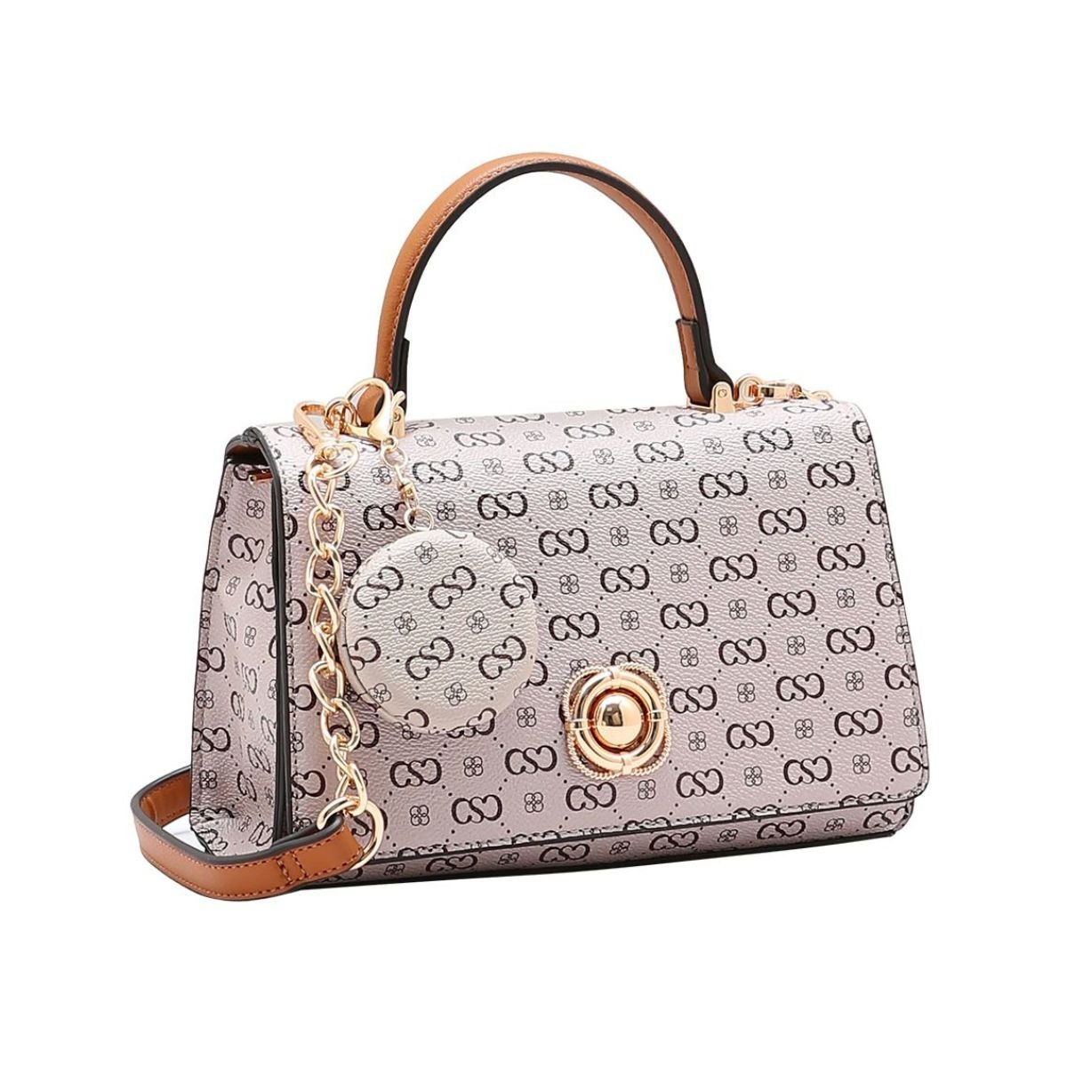 Bolsa Feminina Chenson Monograma Elegance 3485409 Bege