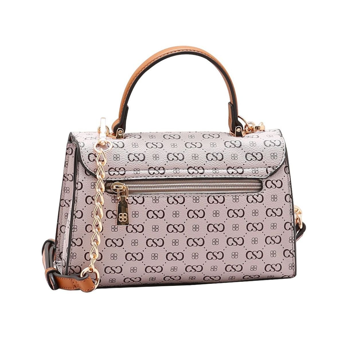 Bolsa Feminina Chenson Monograma Elegance 3485409 Bege Bege 3