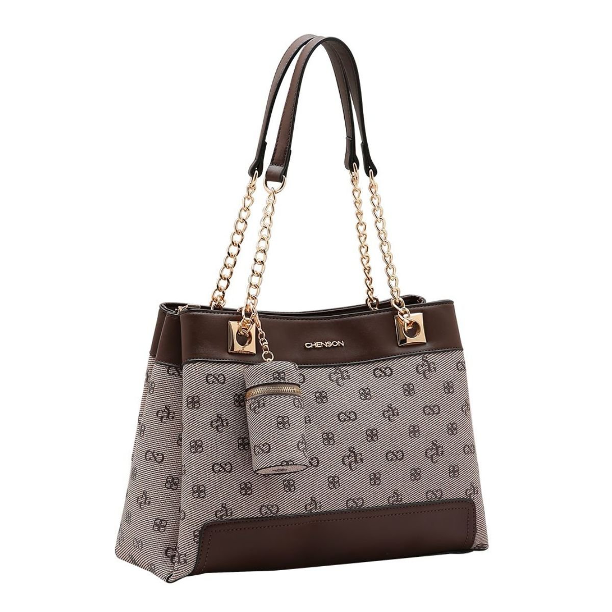 Bolsa Feminina Chenson Monograma Atemporal 3485412 Café