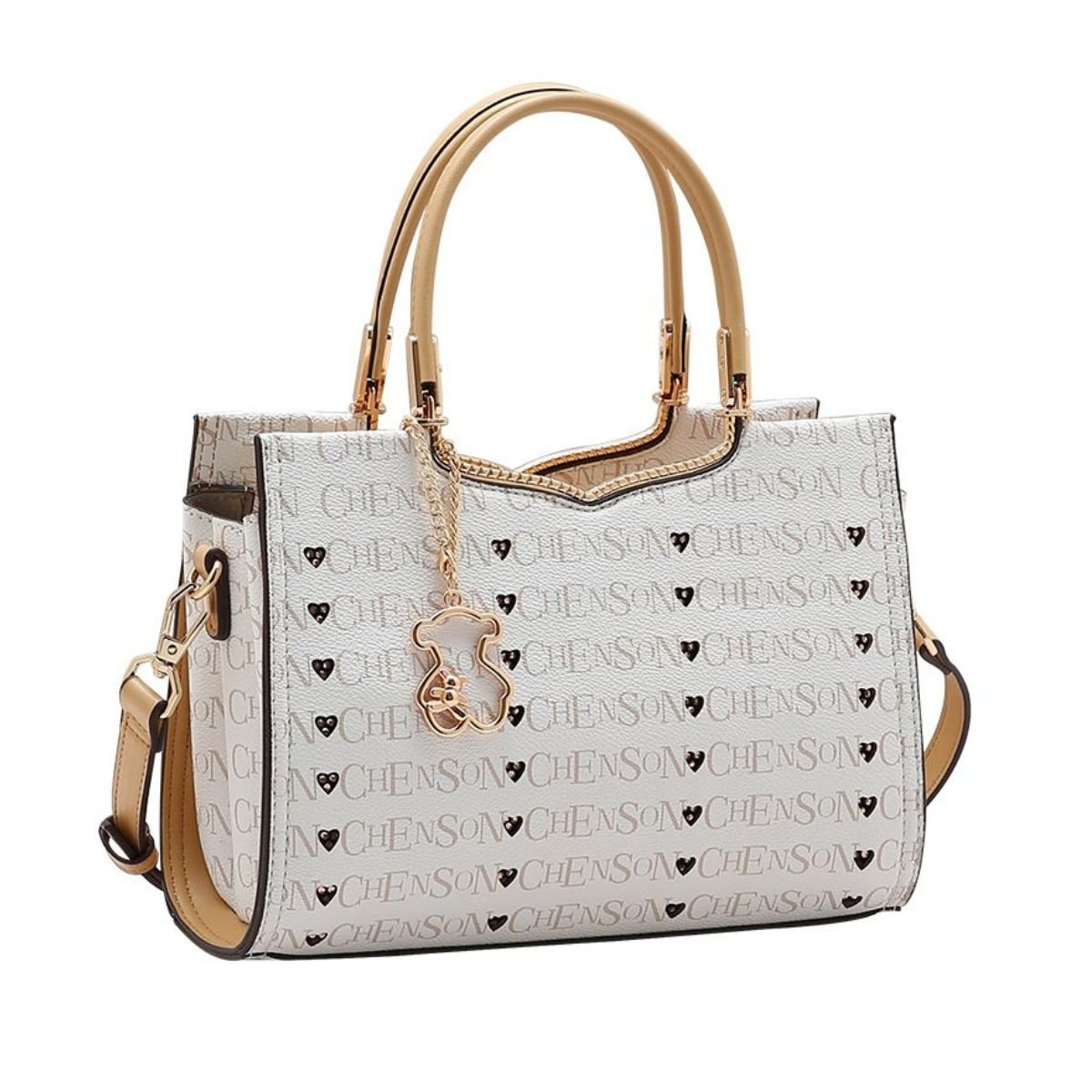 Bolsa Feminina Chenson Cristal Monograma 3485399 Off White