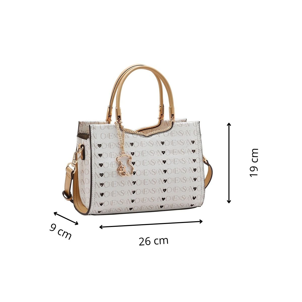 Bolsa Feminina Chenson Cristal Monograma 3485399 Off White Off White 4