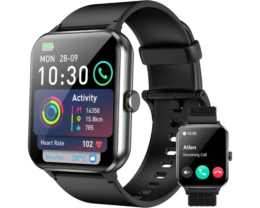 Relógio Smartwatch  AJ-L96 Faz a Recebe Ligações Notificações Preto