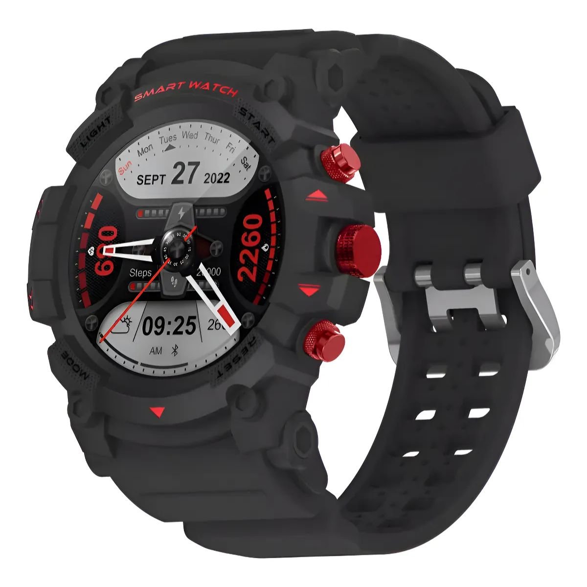 Smart Watch Redondo Peje G01c Gps 3000mah Notificação Strava Preto