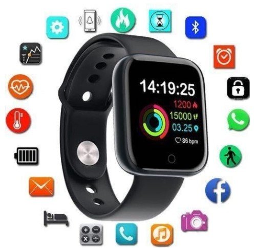 Relógio Smartwatch Inteligente D20 Pró Y68 Branco Prata 3