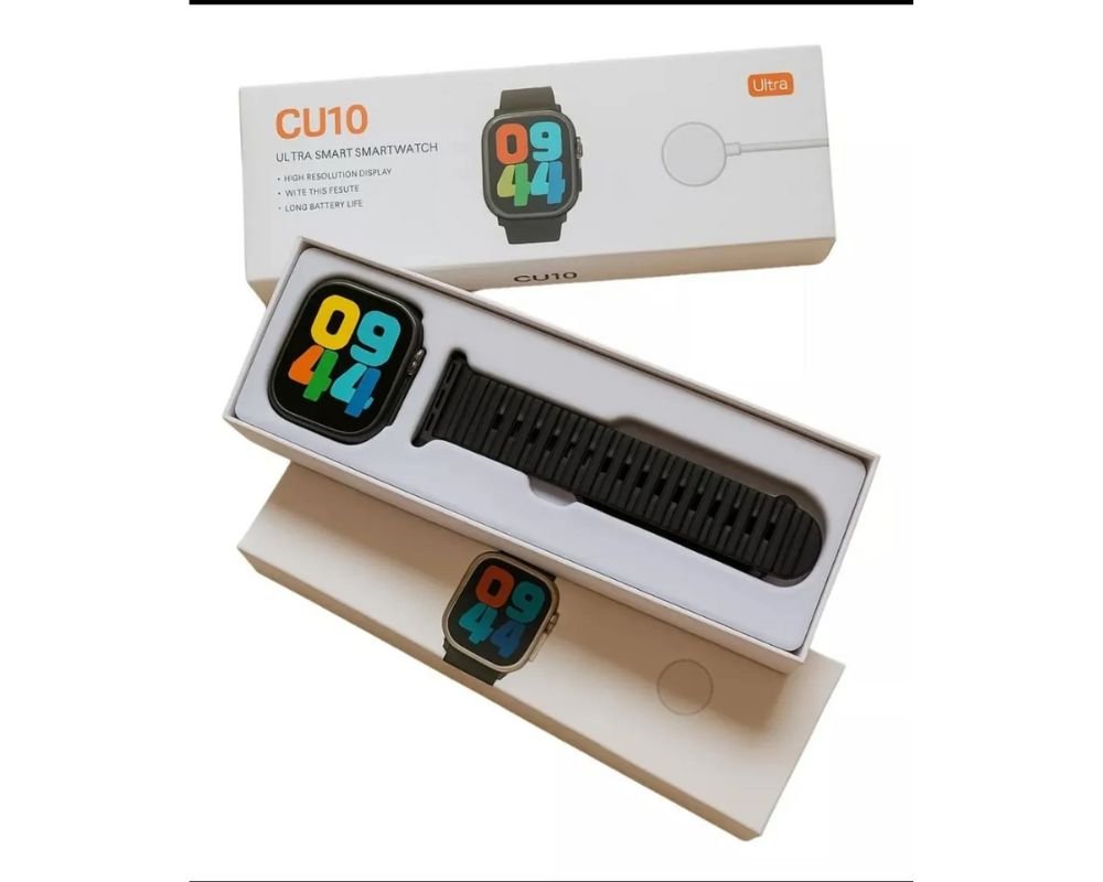 Relógio Smartwatch Cu10 Ultra 49mm + 2 Pulseiras Prata Prata 2