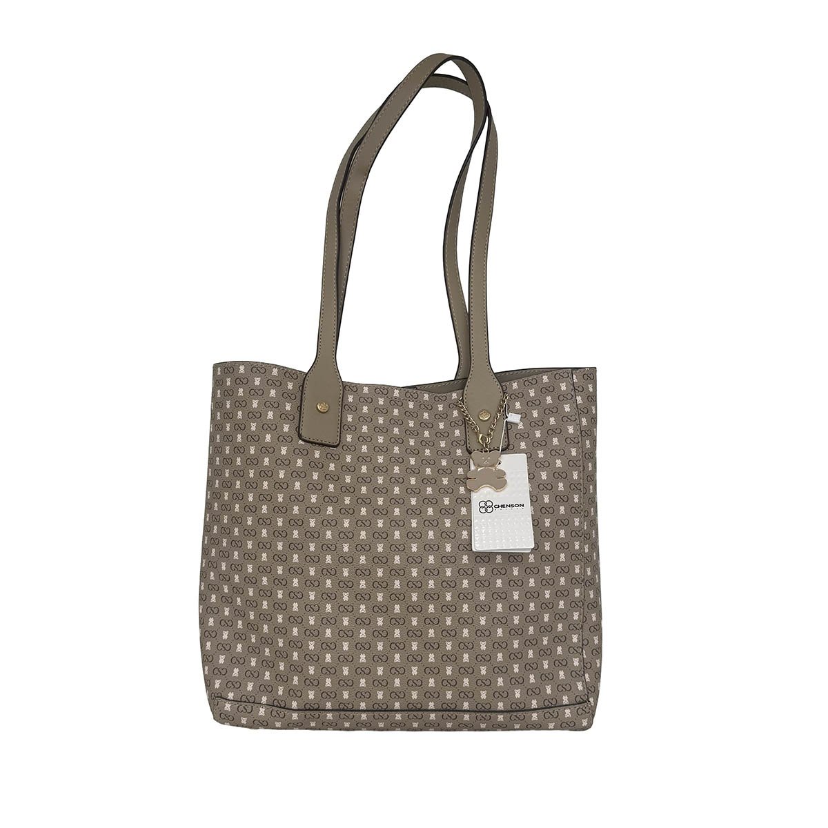 Bolsa Feminina Chenson Monograma Baby Urso Kit 3 Peças Original 3485366 Natural Bege 1