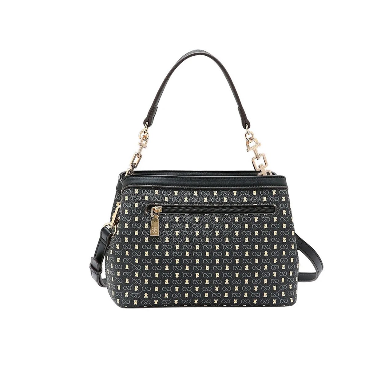 Bolsa Feminina Chenson Monograma Baby Urso 3485368 Preto Preto 3