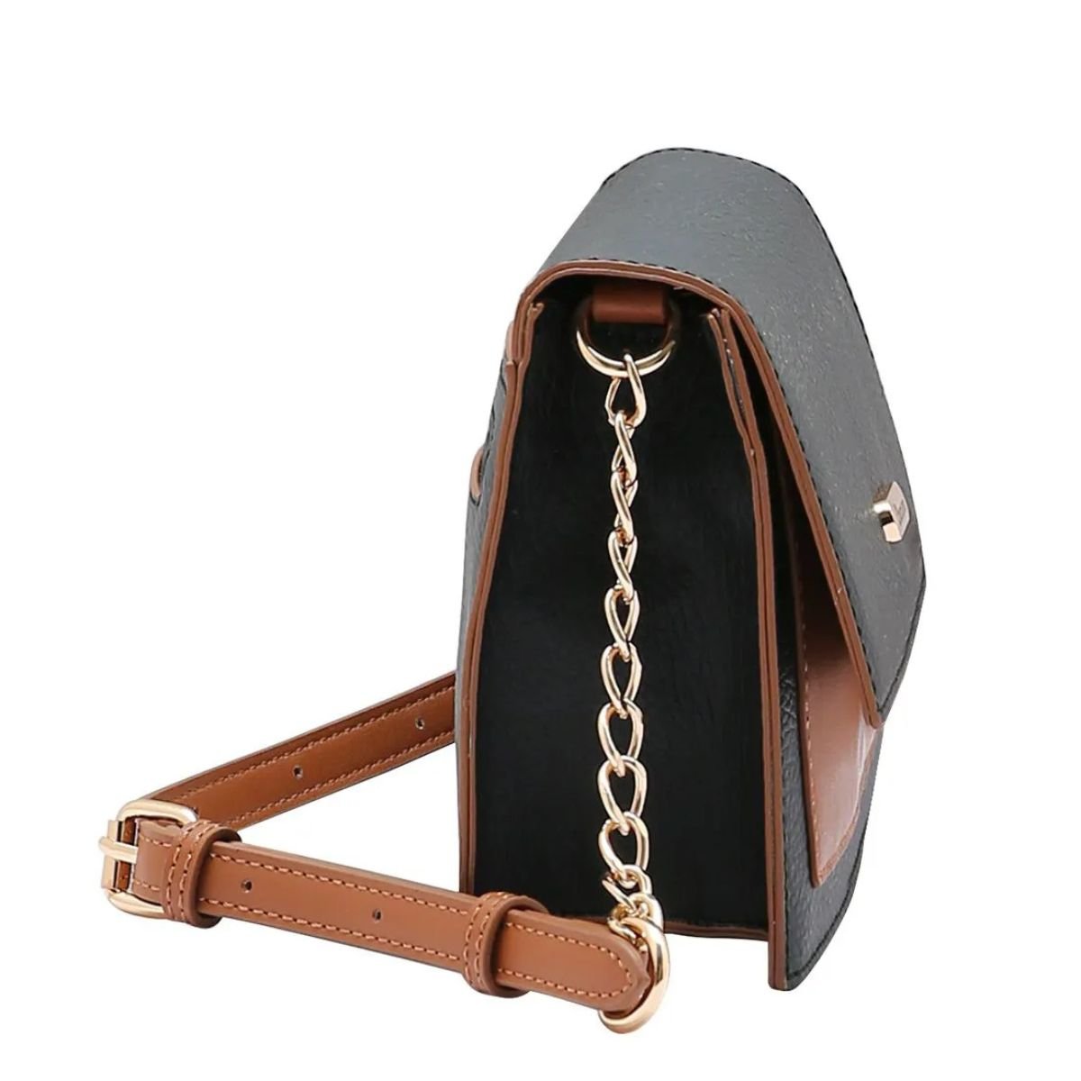Bolsa Feminina Chenson Atemporal 3485120 Preto Preto/Marrom 2