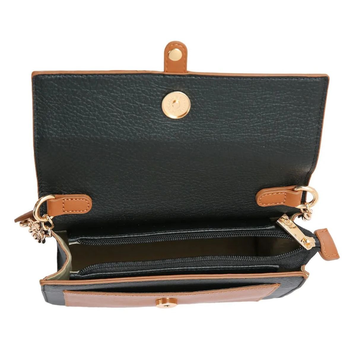 Bolsa Feminina Chenson Atemporal 3485120 Preto Preto/Marrom 4