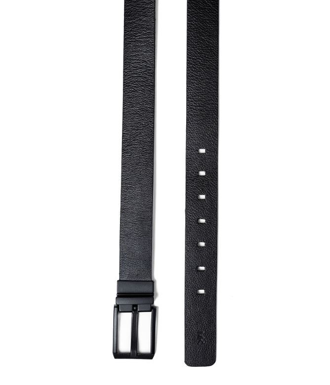 Cinto Dupla Face Fivela Giratoria Masculino Preto/marrom Preto 2