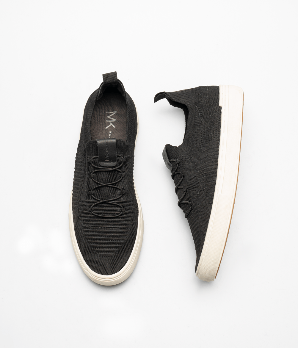 Tenis Knit Masculino Preto Preto 2